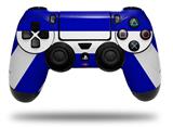 WraptorSkinz Skin compatible with Sony PS4 Dualshock Controller PlayStation 4 Original Slim and Pro Psycho Stripes Blue and White (CONTROLLER NOT INCLUDED)