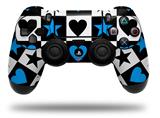 WraptorSkinz Skin compatible with Sony PS4 Dualshock Controller PlayStation 4 Original Slim and Pro Hearts And Stars Blue (CONTROLLER NOT INCLUDED)