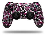 WraptorSkinz Skin compatible with Sony PS4 Dualshock Controller PlayStation 4 Original Slim and Pro Splatter Girly Skull Pink (CONTROLLER NOT INCLUDED)