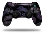 WraptorSkinz Skin compatible with Sony PS4 Dualshock Controller PlayStation 4 Original Slim and Pro Purple And Black Lips (CONTROLLER NOT INCLUDED)