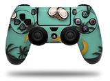 WraptorSkinz Skin compatible with Sony PS4 Dualshock Controller PlayStation 4 Original Slim and Pro Coconuts Palm Trees and Bananas Seafoam Green (CONTROLLER NOT INCLUDED)