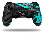 WraptorSkinz Skin compatible with Sony PS4 Dualshock Controller PlayStation 4 Original Slim and Pro Baja 0014 Neon Teal (CONTROLLER NOT INCLUDED)