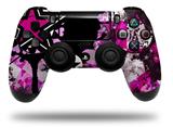 WraptorSkinz Skin compatible with Sony PS4 Dualshock Controller PlayStation 4 Original Slim and Pro Pink Star Splatter (CONTROLLER NOT INCLUDED)