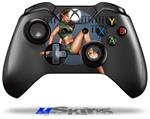 Decal Skin Wrap fits Microsoft XBOX One Wireless Controller Bomber Pin Up Girl