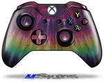 Decal Skin Wrap fits Microsoft XBOX One Wireless Controller Tie Dye Red and Purple Stripes