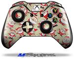Decal Skin Wrap fits Microsoft XBOX One Wireless Controller Lots of Santas
