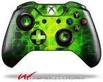Decal Skin Wrap fits Microsoft XBOX One Wireless Controller Cubic Shards Green