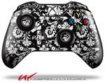 Decal Skin Wrap fits Microsoft XBOX One Wireless Controller Black and White Flower