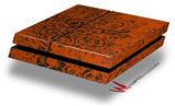 Vinyl Decal Skin Wrap compatible with Sony PlayStation 4 Original Console Folder Doodles Burnt Orange (PS4 NOT INCLUDED)