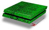 Vinyl Decal Skin Wrap compatible with Sony PlayStation 4 Original Console Folder Doodles Green (PS4 NOT INCLUDED)