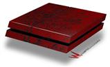 Vinyl Decal Skin Wrap compatible with Sony PlayStation 4 Original Console Folder Doodles Red Dark (PS4 NOT INCLUDED)