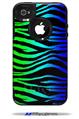 Rainbow Zebra - Decal Style Vinyl Skin fits Otterbox Commuter iPhone4/4s Case (CASE SOLD SEPARATELY)