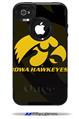 Iowa Hawkeyes Herkey Gold on Black - Decal Style Vinyl Skin fits Otterbox Commuter iPhone4/4s Case (CASE SOLD SEPARATELY)