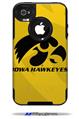 Iowa Hawkeyes Herkey Black on Gold - Decal Style Vinyl Skin fits Otterbox Commuter iPhone4/4s Case (CASE SOLD SEPARATELY)