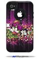 Grungy Flower Bouquet - Decal Style Vinyl Skin fits Otterbox Commuter iPhone4/4s Case (CASE SOLD SEPARATELY)