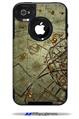 Cartographic - Decal Style Vinyl Skin fits Otterbox Commuter iPhone4/4s Case (CASE SOLD SEPARATELY)