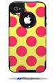Kearas Polka Dots Pink And Yellow - Decal Style Vinyl Skin fits Otterbox Commuter iPhone4/4s Case (CASE SOLD SEPARATELY)