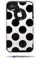Kearas Polka Dots White And Black - Decal Style Vinyl Skin fits Otterbox Commuter iPhone4/4s Case (CASE SOLD SEPARATELY)
