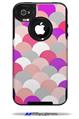 Brushed Circles Pink - Decal Style Vinyl Skin fits Otterbox Commuter iPhone4/4s Case (CASE SOLD SEPARATELY)