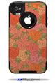 Flowers Pattern Roses 06 - Decal Style Vinyl Skin fits Otterbox Commuter iPhone4/4s Case (CASE SOLD SEPARATELY)