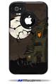 Halloween Haunted House - Decal Style Vinyl Skin fits Otterbox Commuter iPhone4/4s Case (CASE SOLD SEPARATELY)