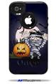 Halloween Jack O Lantern Pumpkin Bats and Zombie Mummy - Decal Style Vinyl Skin fits Otterbox Commuter iPhone4/4s Case (CASE SOLD SEPARATELY)