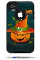 Halloween Mean Jack O Lantern Pumpkin - Decal Style Vinyl Skin fits Otterbox Commuter iPhone4/4s Case (CASE SOLD SEPARATELY)