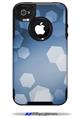 Bokeh Hex Blue - Decal Style Vinyl Skin fits Otterbox Commuter iPhone4/4s Case (CASE SOLD SEPARATELY)