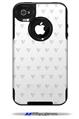Hearts Light Green - Decal Style Vinyl Skin fits Otterbox Commuter iPhone4/4s Case (CASE SOLD SEPARATELY)