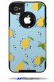 Lemon Blue - Decal Style Vinyl Skin fits Otterbox Commuter iPhone4/4s Case (CASE SOLD SEPARATELY)