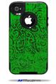 Folder Doodles Green - Decal Style Vinyl Skin fits Otterbox Commuter iPhone4/4s Case (CASE SOLD SEPARATELY)