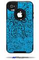 Folder Doodles Blue Medium - Decal Style Vinyl Skin fits Otterbox Commuter iPhone4/4s Case (CASE SOLD SEPARATELY)