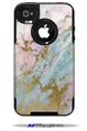 Cotton Candy Gilded Marble - Decal Style Vinyl Skin fits Otterbox Commuter iPhone4/4s Case (CASE SOLD SEPARATELY)