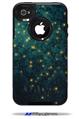 Green Starry Night - Decal Style Vinyl Skin fits Otterbox Commuter iPhone4/4s Case (CASE SOLD SEPARATELY)