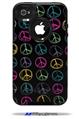 Kearas Peace Signs Black - Decal Style Vinyl Skin fits Otterbox Commuter iPhone4/4s Case (CASE SOLD SEPARATELY)