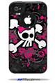 Girly Skull Bones - Decal Style Vinyl Skin fits Otterbox Commuter iPhone4/4s Case (CASE SOLD SEPARATELY)