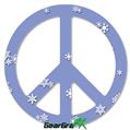 Snowflakes - Peace Sign Car Window Decal 6 x 6 inches