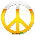Beer - Peace Sign Car Window Decal 6 x 6 inches