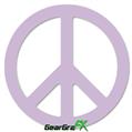Solids Collection Lavender - Peace Sign Car Window Decal 6 x 6 inches