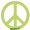 Solids Collection Sage Green - Peace Sign Car Window Decal 6 x 6 inches