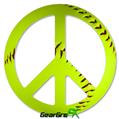 Softball - Peace Sign Car Window Decal 6 x 6 inches