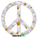 Daisys - Peace Sign Car Window Decal 6 x 6 inches