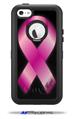 Hope Breast Cancer Pink Ribbon on Black - Decal Style Vinyl Skin fits Otterbox Defender iPhone 5C Case (CASE SOLD SEPARATELY)