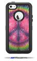 Tie Dye Peace Sign 103 - Decal Style Vinyl Skin fits Otterbox Defender iPhone 5C Case (CASE SOLD SEPARATELY)