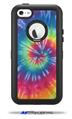 Tie Dye Swirl 104 - Decal Style Vinyl Skin fits Otterbox Defender iPhone 5C Case (CASE SOLD SEPARATELY)
