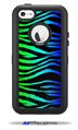 Rainbow Zebra - Decal Style Vinyl Skin fits Otterbox Defender iPhone 5C Case (CASE SOLD SEPARATELY)