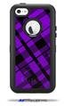 Purple Plaid - Decal Style Vinyl Skin fits Otterbox Defender iPhone 5C Case (CASE SOLD SEPARATELY)