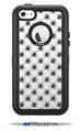 Kearas Daisies Black on White - Decal Style Vinyl Skin fits Otterbox Defender iPhone 5C Case (CASE SOLD SEPARATELY)