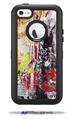 Abstract Graffiti - Decal Style Vinyl Skin fits Otterbox Defender iPhone 5C Case (CASE SOLD SEPARATELY)
