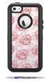 Flowers Pattern Roses 13 - Decal Style Vinyl Skin fits Otterbox Defender iPhone 5C Case (CASE SOLD SEPARATELY)